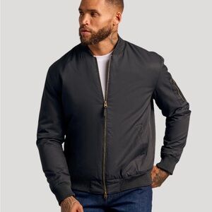 True Classic Black Bomber Jacket